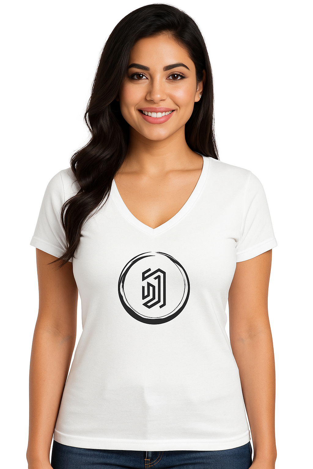 Ladies V-Neck Doos™ Logo T-Shirt
