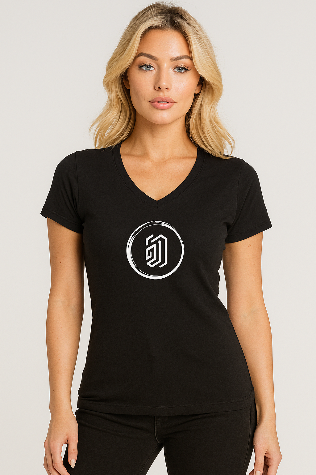 Ladies V-Neck Doos™ Logo T-Shirt